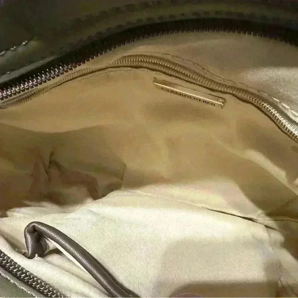 Giani Bernini Shoulder Strap Handbag Olive Brown Tan Plaid Bag 2 flaps included - Picture 9 of 16